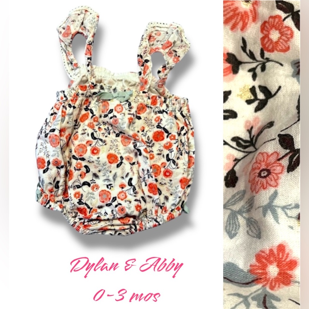 LIKE NEW Bubble Romper (0-3 mos)